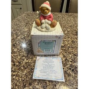 Cherished‎ Teddies Ted Snow Fun When Youre Not Around Figurine 269727